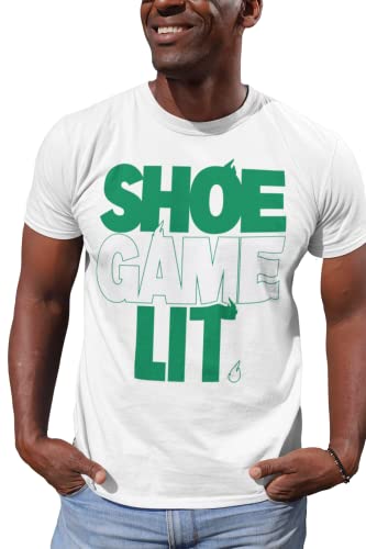 Jordan 2 Retro Lucky Green Shirt to Match Green/White Shoes, Men's Tee to Match Jordan 2 Lucky Green
