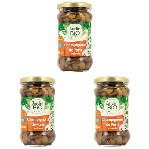 Jardin BiO étic - Champignons de Paris Émincés 280 g (Lot de 3)