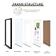 Scholar Tree A5 Bilderrahmen–1 Packung A5 Rahmen mit schwarzem Rahmen,mit Passepartout für 15x10 cm, mit Ständer,Tisch oder Wandbehang,1 Stück