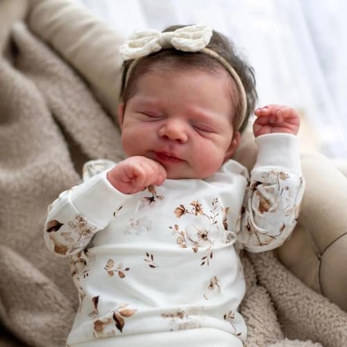 Anano Reborn Baby Dolls Full Body -18 in Realistic Baby Doll Girl Lifelike Babys Doll Posable Anatomically Correct Girl Real Life Babys Reborn Doll Washable