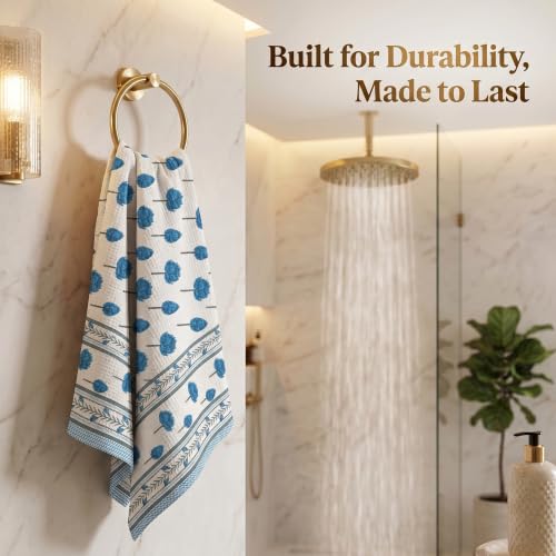 Image of Mafatlal Madhuban 250 GSM Textured Body Towel | 147 x 76 cm | Waffle Bathing Surface for Exfoliating Care, Body Scrubbing, Cleansing, Hygiene and Everyday Use | Indigo Blue
