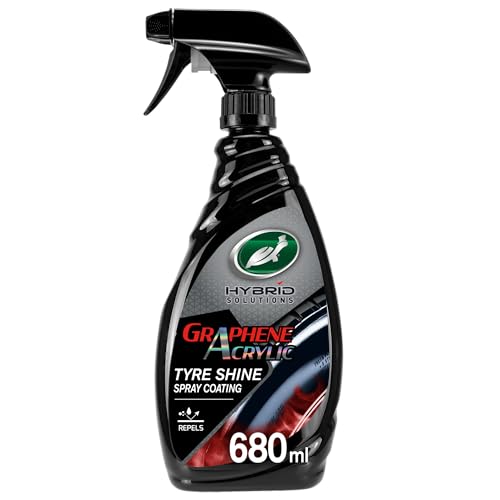 Turtle Wax Hybrid Solutions Graphene-Acryl Reifen-Shine Spray, 680 ml, 1 Packung, Kein Spritzen, Langanhaltender, Tiefer, Schwarzer Glanz… – Ansicht 1