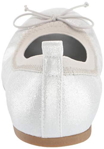 Nina Girl's Esther Ballet Flat, Silver, 5 Medium US Big Kid3