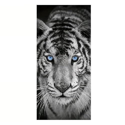 Autocollants tigre adhésifs pour voiture et décors rectangulaires universels