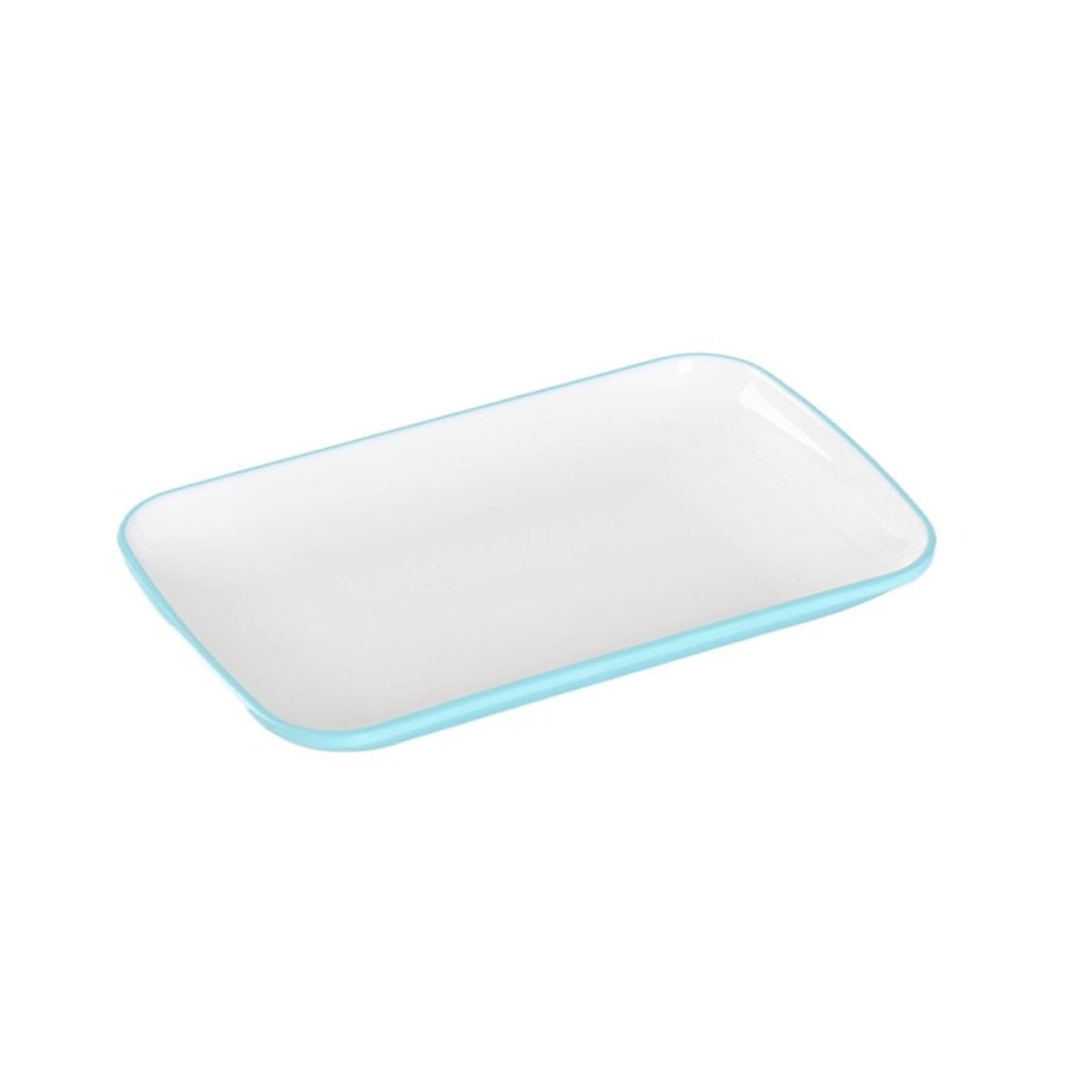 XUJUAN-0227 Salad Bowl Rectangular Dipping Bowls and Small Soy Sauce Dishes are Perfect for Snacks(Blue)