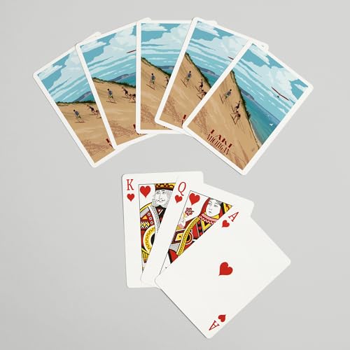 Lantern Press Michigan, Dunes, 52 cartas de póker para adultos miniatura 7