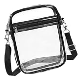 TAKOXIA レディース バッグ クリア クロスボディ バッグ トレンド ショルダーバッグ カジュアル ビーチ バッグ スモール コンサートバッグ PVC メッセンジャーバッグ フェスティバルバッグ