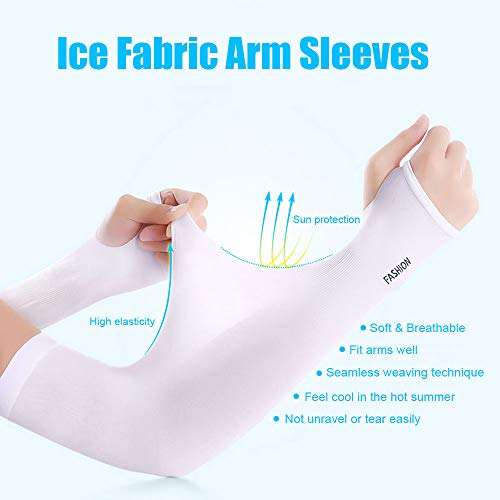 pedkit Mangas de braço de proteção solar para mulheres dos homens protetor de refrigeração respiráve
