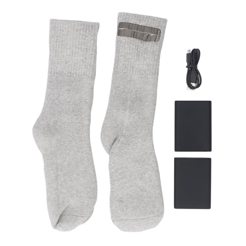 AYNEFY Heated Socks, Double Charging Power Banks Electric Heating Socks Quick Drying Capabilities and Reinforced Structure Heating Sock for Both Indoor and Outdoor Winter