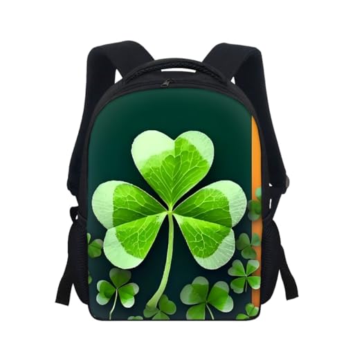 THKVSV Mochila de viaje ligera con estampado de trébol de la suerte para niños y niñas, 3 unidades, Clover 5, Talla única, Mochilas daypack