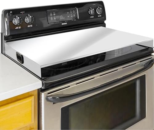 Stainless Steel Gas Stove Top Cover, Noodle Board Cooktop Cover, Kitchen Organizer for Gas and Electric Stove Range Expanding Kitchen Space, Large Size 36"x 23.6"x3", Sliver 36"L x 23.6"W Sliver
