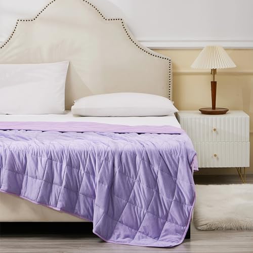 CODUM Weighted Blanket 10 Pounds Twin Size, Cooling Blanket for Hot Sleepers, Soft Bed Blanket...