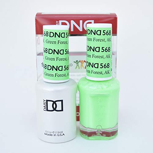 Dnd Gel And Matching Polish #568 Green Forest, Ak #TOP1
