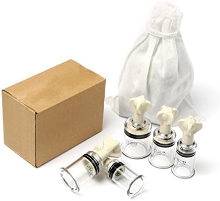 SPEQUIX 5 Pieces Twist Suction Massage Cupping Body Massage Cups for Body Relax Back Pain Nipple Sucker Pump Nipple Correction Nipple Enlargement Breast Pump