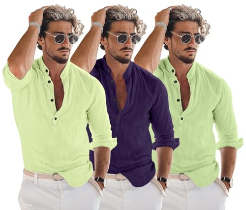 Image of Combo of Men Solid Cotton Blend Straight Kurta Shirt Pack of 2
