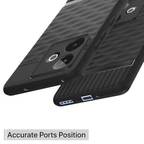 Image of Shockproof Case for Realme GT 7 5G / GT 7T 5G | Full Camera Protection | TPU Flexible Back Cover for Realme GT 7 5G / GT 7T 5G (Matte Black)