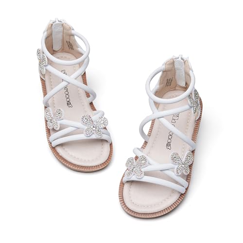 Image of Kiderence Toddler Flower Girl Sandals Open Toe Dress Shoes Wedding Party | Non Slip Lightweight Sandals for Beach,Water Play and Daily Wear