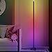 Miwatt Smart wifi Lampadaire d'angle, Technologie RGBIC Lampe Moderne Futuriste , Modes de Musique Réactifs, Commande Vocale, Mode DIY,Alexa, Google Assistant, IFTTT