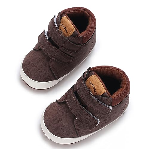 Image of E-FAK Baby Shoes Boys Girls Infant Sneakers Non-Slip Rubber Sole Toddler Crib First Walker Shoes