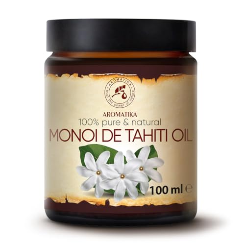 Aceite Nutritivo Monoi de Tahiti 100ml - Gardenia Tahitensis - Aceite Macerado Hidratante - Aceite para Cabello - Piel - Uñas - Labios - Cuidado Facial
