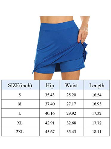 Saias de golfe NIMIN para mulheres, leves, de cintura alta, desempenho ativo, corrida, tênis, saias