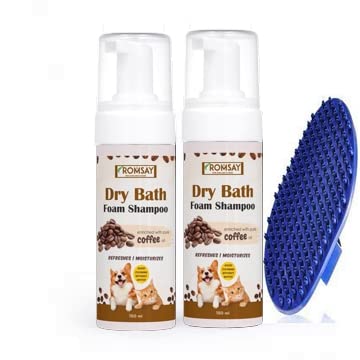 See full amazon price history chart for ROMSAY Dry Bath Foam Shampoo 150ML Pack Of 2 With Pet Bathing Brush for Dog, Cat, Puppies | Tearless Foam Shampoo | Dry Bath | Anti-Dandruff | Allergy Relief | Anti-fungal | Anti-itching Enriched with Pure Coffee Oil | Dry Bath Shampoo for Dog | Pome ROMSAY Dry Bath Foam Shampoo 150ML Pack Of 2 With Pet Bathing Brush for Dog, Cat, Puppies | Tearless Foam Shampoo | Dry Bath | Anti-Dandruff | Allergy Relief | Anti-fungal | Anti-itching Enriched with Pure Coffee Oil | Dry Bath Shampoo for Dog | Pome (B0BS9N2LWN) Amazon Price History, Amazon Price Tracker