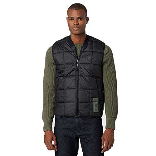 G-Star Raw Meefic Square Quilted Weste Para Hombre, Multicolor Dk Black D20127-B958-6484 , Xxs