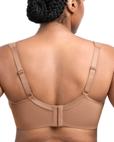 Image of HSIA Bras for Women Minimizer Full Coverage, Plus Size T Shirt Unlined Underwire Smooth Bra, Seamless Cups Joan Ultimate Soft