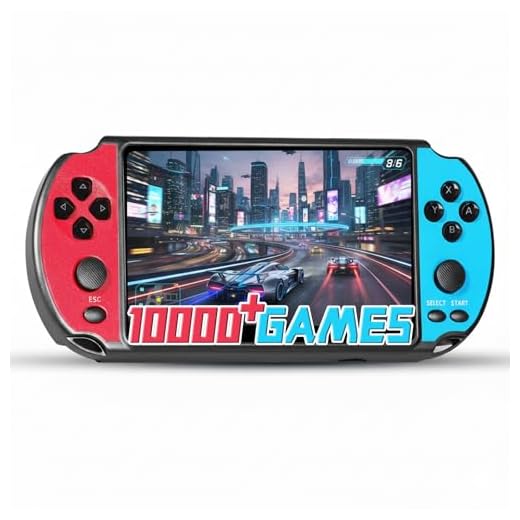 Mldnld Retro-Konsole Über 10.000 vorinstallierte Spiele, Handheld-Spielkonsole 5,1-Zoll-HD-Display, über 10 Emulatoren und 5 Stunden Akkulaufzeit