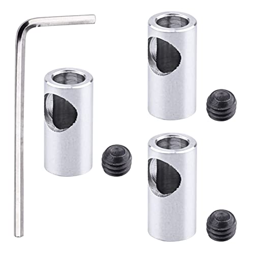 Crazyhobby Metal 1/8 Inch 3.17Mm To 5Mm Shaft Adapter Coupling Coupler Motor Axle Change-Over Sleeve For Rc Motor 540 550 3650 Pinion Gears, Set Of 3 #TOP2