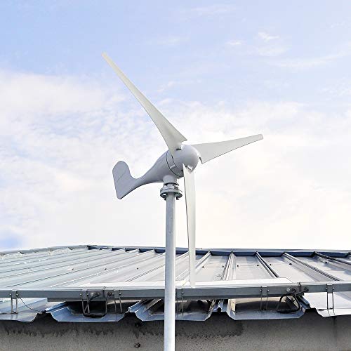 Pikasola 400W Wind Turbine Generator AC 24Volt,3 Blades with Controller for Homes Marine RV Energy Windmill Generator for Wind Solar Hybrid System, 8.2ft./s Start Wind Speed - Thumbnail 7