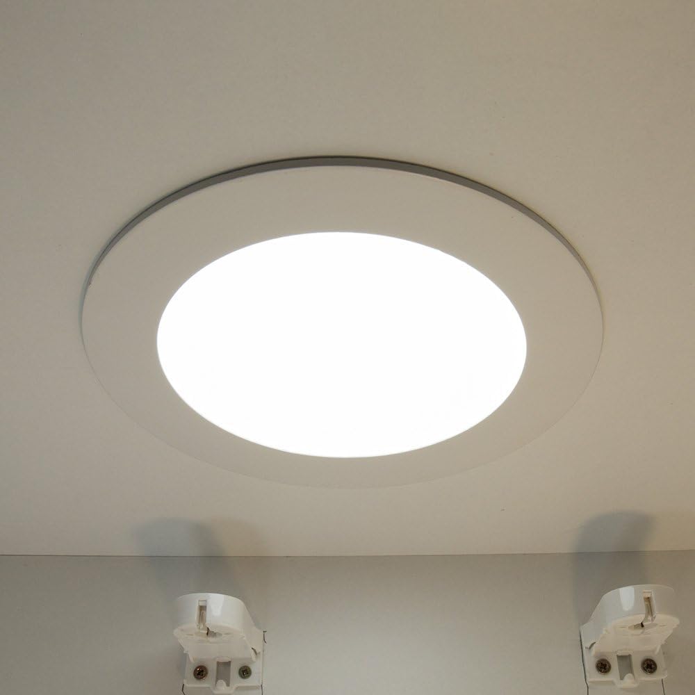 EXTRASTAR LED Einbaustrahler Flach LED Spots Strahler Deckenspots Deckenstrahler für Badezimmer Küche Wohnzimmer, 18W 6500K Kaltweiß 6 Stk.