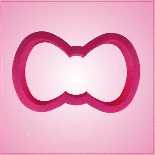 Pink Hair Bow Cookie Cutter 4 Inch