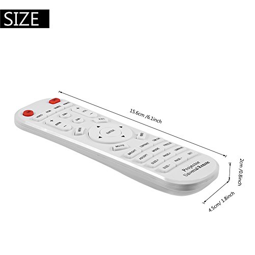 Projector Remote, Universal Remote Control Replacement for Projector White - Image 2
