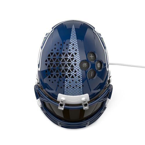Image of NFL Echo Dot Bundle: Includes Echo Dot | Charcoal and Limited-Edition NFL Helmet Stand | Seattle Seahawks