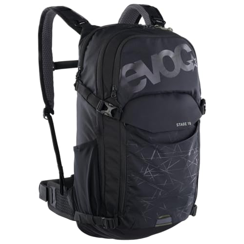 EVOC STAGE 18, sac à dos (bretelles réglables grâce au BRACE LINK, AIR FLOW CONTACT SYSTEM, avec compartiment pour poche à eau, compartiment à outils et...