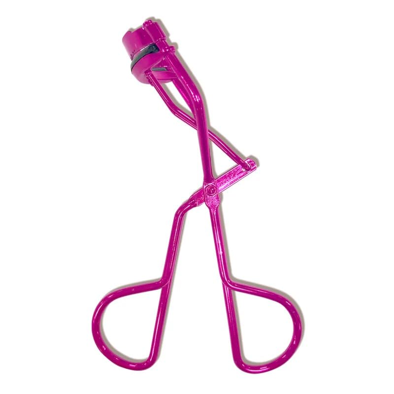 Image of L.A. Colors Eyelash Curler, Metallic Pink, Lifts and Curls Lashes Instantly, Soft Cushioned Pad for Pinch-Free Curl, Comfortable Grip
