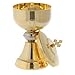 Holyart Chalice and Ciborium for Travel in Gold-Plated Brass, CiboriumChalice Capacity: 100 ml|Chalice Cup Diameter: 6 cm|Chalice Height: 11 cm|Ciborium Diameter: 6.5 cm|Ciborium Height: 11.5 cm