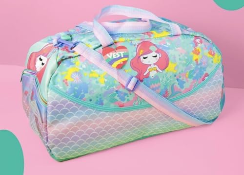 Image of 3D Design Duffle Bag for Kids & Adult| Large Compartment Foldable Luggage with Shoulder Strap | Lightweight Travel & Short Trips Storage Organizer for Women (Mermaid)