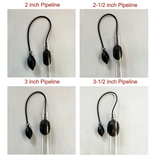 Image of Inflatable Pipe Plug Balloon,Test Plugs for Plumbing,Test Plug Plumbing,Plumbing Test Plug,Inflatable Pipe Plug,Applicable to 2,2-1 /2,3,3-1 /2 inch PVC Pipes,Or Inner Diameter 1.7-4.1 Tubes