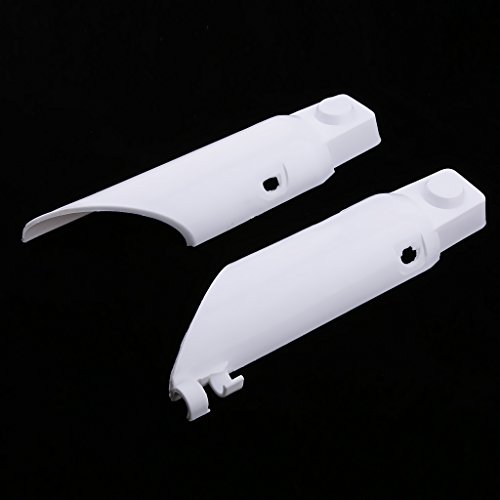 Flameer 2 Pieces Fork Guard Cover Replacement Plastic Motorcycle Front Fork Guard Dust Protector Cover For Honda Crf50 Crf 50 - White #TOP6