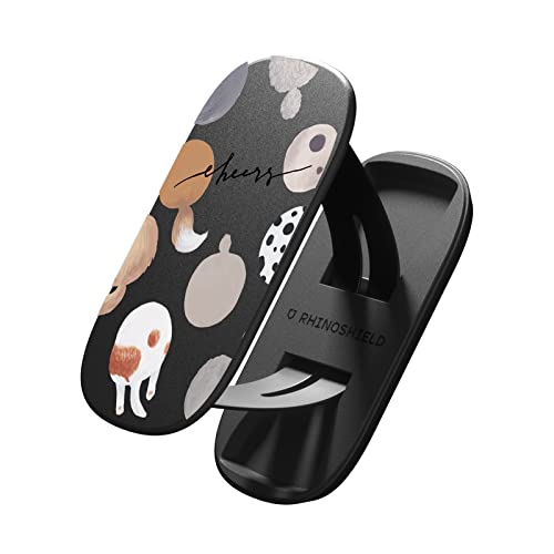 RHINOSHIELD GRIPMINI スマホリング 両面テープ式 スタンド機能 落下防止 薄型 取り外し可能 縦置き 横置き 片手操作 - Butts not Dots