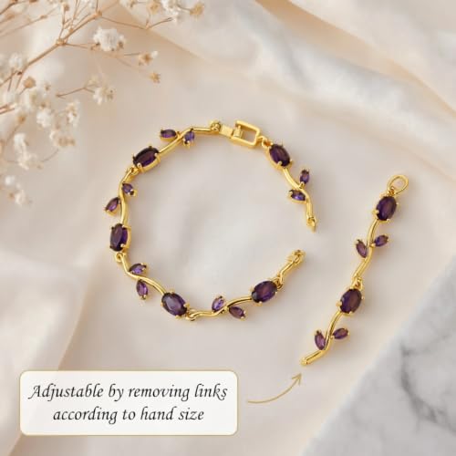 Image of Fashion Frill Tulip Bracelets For Women Stylish | Gold Plated Bracelet For Girls Stylish | Stainless Steel Jewellery For Woman Bracelet | Adjustable Hand Bracelet Set For Women | Birthday Gifts For Woman, Girls