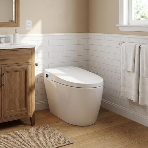 Smart Toilet with Bidet, One Piece Toilet with...