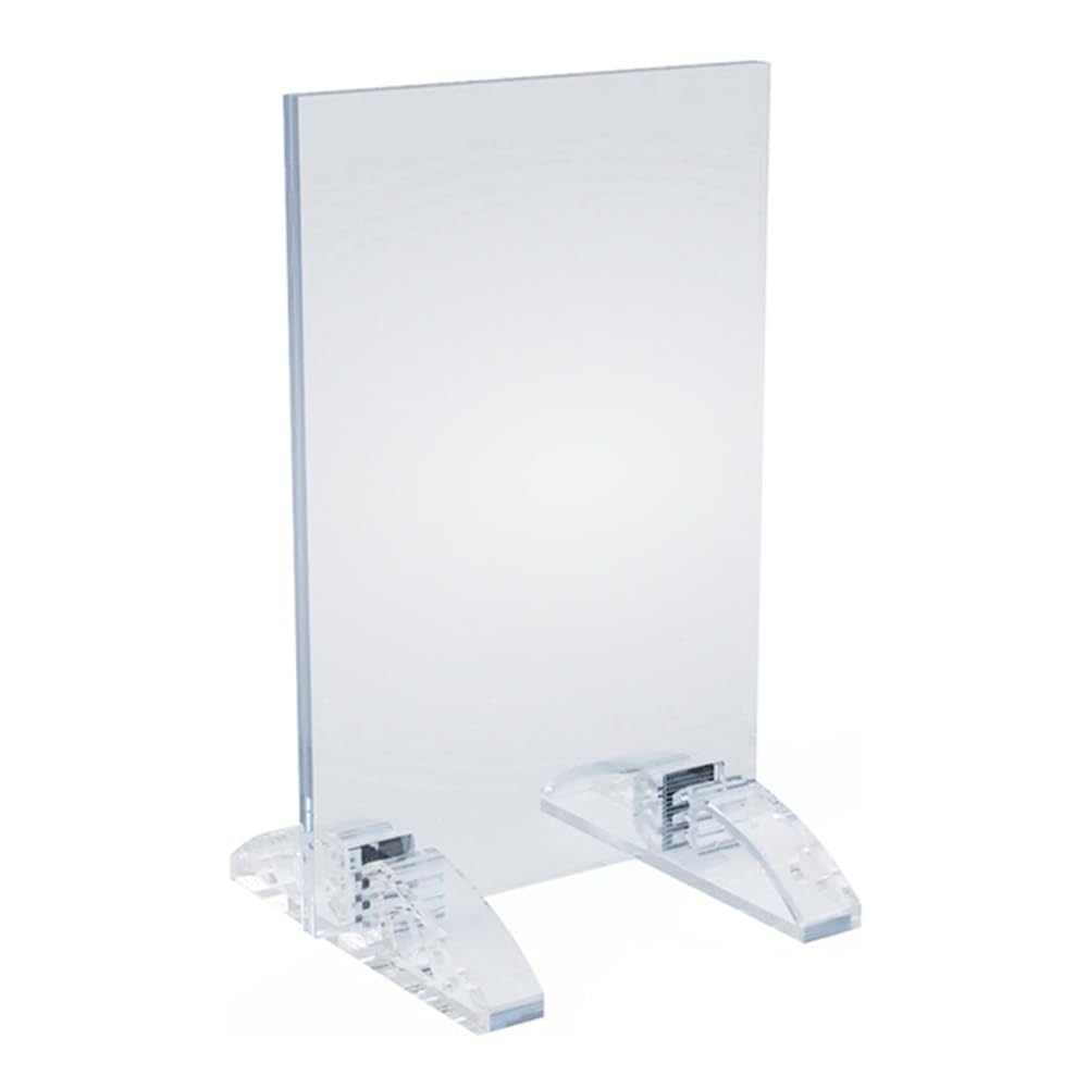 Azar Displays 8 in x 10 in Vertical or Horizontal / Clear / 1 Store Sign Holders