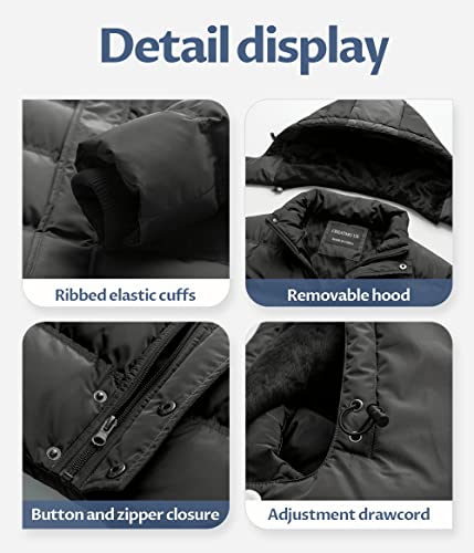 Image of Men's Puffer Jacket Waterproof Winter Parka jacket Warm Thicken Ski Coat