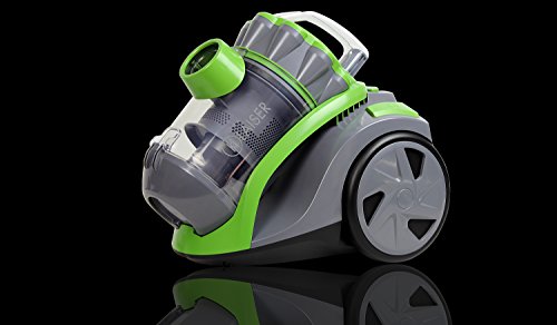 KLAISER BS112 Extractor Compact Aspirateur Sans Sac Pure Air Ultra Puissant - Léger - Confort - Puissance 1600W