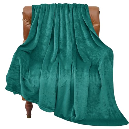 Image of BEDELITE Fleece Blanket Emerald Green Throw Blankets for Couch & Bed, Luxury Plush Cozy Fuzzy Blanket 50x60 inches, Super Soft Warm Lightweight Throw Blanket for Travel Camping