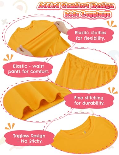 Boys Summer Outfits,Cotton Ultra-Soft T Shirt and Short Sets for Toddler Little Girl,2 Piece Kids Clothes Sets 18M-8Y2