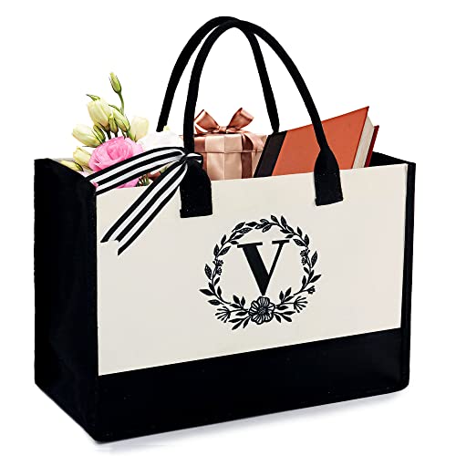 Image of BeeGreen Travel Tote Bag & Thank You Gift Bags - Gifts for Women, Engagement and Holiday Ideas for Older Women, Coworkers, Mother, Office - Empty Gift Baskets, End of the Year Teacher Gifts​